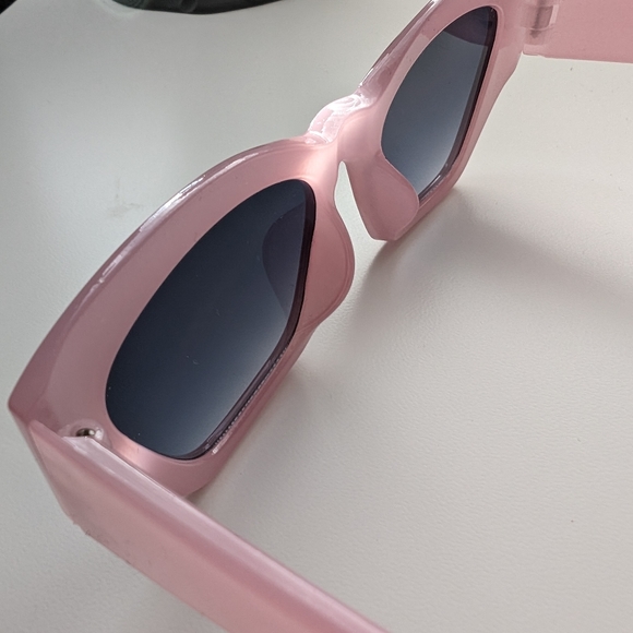 Pink sunglasses and headband polka dot barbie girly vacation adult accessory - Picture 8 of 10